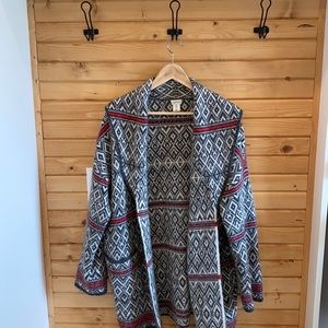 Long Nordic Style Sweater Jacket